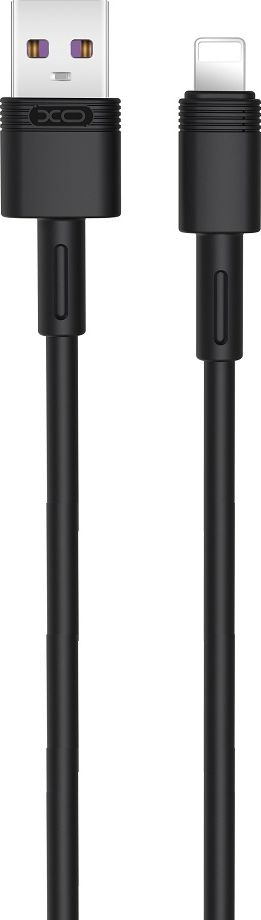 Kabllo USB Lightning XO NB-Q166, 1m, 5A, e zezë