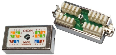Kuti lidhëse OEM FTP Cat6A punch down, 10 Gb s, argjendtë