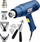 Pistol ajri i nxehtë Rapid Regulator 2000, 2000W, set me gryka dhe vegla, blu