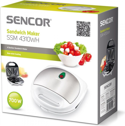 Toster Sencor SSM 4310WH, i bardhë/ i argjendtë