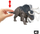Lodër dinosaur Jurassic World Wild Roar Nasutoceratops, me zë, 31cm, shumëngjyrëshe