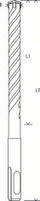 Set stërvitjesh për beton Bosch SDS Plus, 5 copë, 6 10 mm, gri