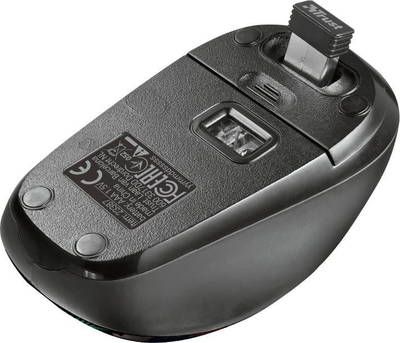 Maus Trust YVI, wireless, USB, i zi dhe i kaltërt