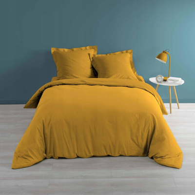 Mbulesë jorgani Yellow Percale Cotton, 240x220 cm, e verdhë