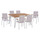 Set ngrënieje 7-pjesësh (HM5242.01), bardhë