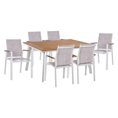 Set ngrënieje 7-pjesësh (HM5242.01), bardhë