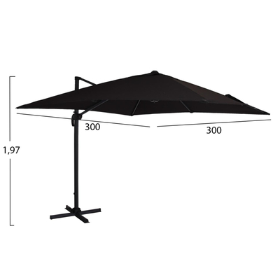 Çadër varëse Shader HM6025.03 3 × 3 m
