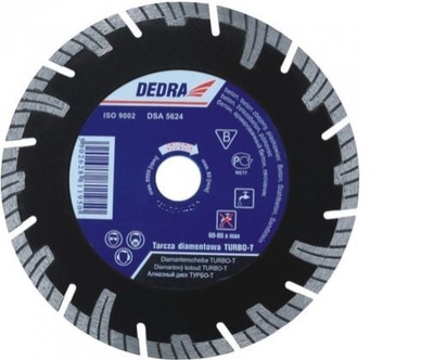 DEDRA Turbo-T Дијамантски Диск за Сечење, 115 mm