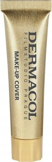 Fondatinë Dermacol Make-Up Cover, mbulim i lartë, tub ari