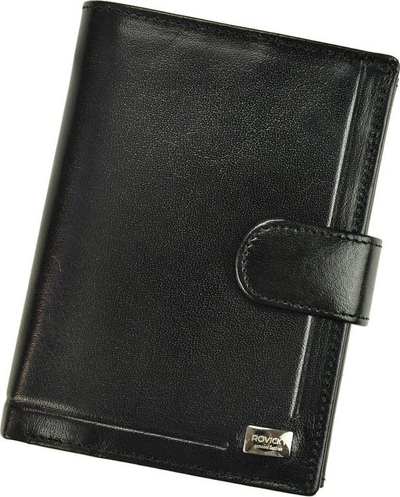 Portofol lëkure për burra Rovicky PC-104-BAR, RFID, i zi