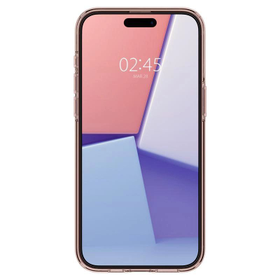 Çantë telefoni Spigen Crystal Flex për iPhone 15 Pro Max, transparente, rozë crystal