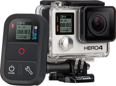 Telekomandë GoPro ARMTE-002 me valë, që s’e ha uji, ngjyrë e zezë