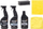 Set për pastrim grili Mustang 298604, 6 pjesë, për BBQ, i zi