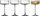 Gota shampanje Lyngby Glas Zero, 260 ml, kristal, set 4 copë