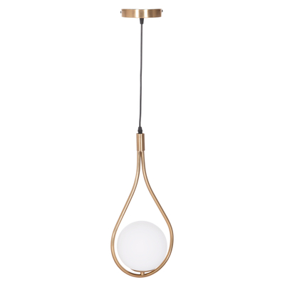 Llambë varëse tavani Droplet HM7503.12, E27, metal, e artë e bardhë