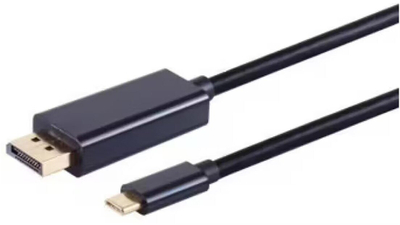 Kabllo video Brackton USB Type C në DisplayPort, 4K 60Hz, 3m, i zi