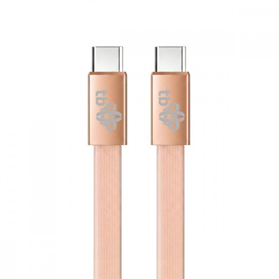 Kabllo TB USB-C në USB-C, 1 m, e sheshtë, ngjyrë pjeshke