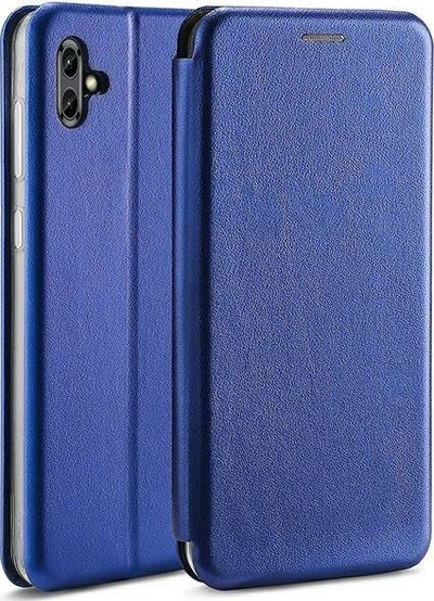 Këllëf telefoni Samsung XCover 6 Pro, tip portofol me kapak, lëkurë sintetike, blu navy