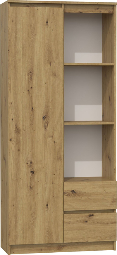 Raft librash BILY RS-80, 7 rafte, 2 sirtarë, artisan oak