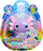 Lodër me ujë Animagic Lets Glo Axolotl, vetë-ndriçuese, me rruza që shkëlqejnë, rozë