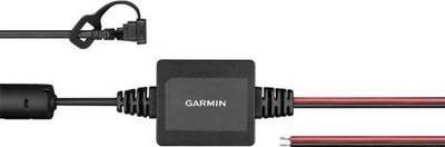 Kabllo furnizimi për navigim Garmin 010-11843-01, për motoçikletë, skaje të hapura, e zezë