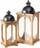 Set llampa dekorative Melira Béov, dru, 61x26x27 cm, natyrale