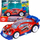 Makina lodër Dickie Toys Vehicle Streets Beatz Midnight Racer, 14cm, me tërheqje mbrapa, me drita dhe tinguj, e kuqe ose blu