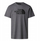 Bluzë The North Face regular fit, me mëngë t’shkurtëra, pambuk, gri