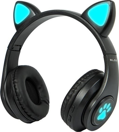 Kufje pa tela për fëmijë Blow 32-82, Bluetooth 5.0, LED, të zeza