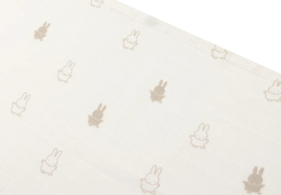 MBULESA TE HOLLA MUSLIN70x70cm Happy Miffy Nougat (3pack)