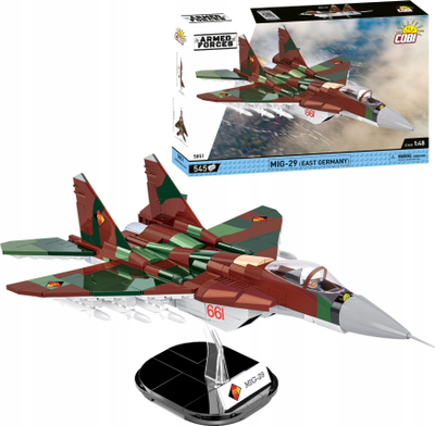 Model ndërtimi Cobi MiG-29 Armed Forces, 545 pjesë, shkalla 1:48, gri