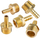 Kuple pneumatike Forsage MH08/05K, set 5 copë, fije 1/2", dalje tub 8mm, ngjyrë ari