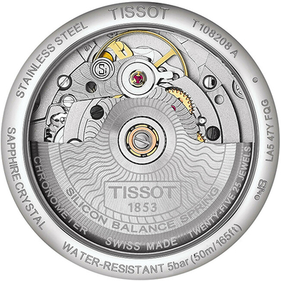 Orë dore për femra Tissot T-Classic Ballade Automatic, e bardhë