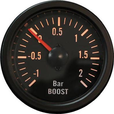 Manometër turbo Auto Gauge TRB, 52mm, -1 deri 2 bar, i zi