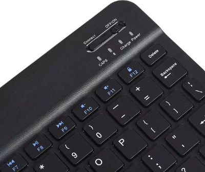 Rast me tastierë Strado për Samsung Galaxy Tab A8 10.5", Bluetooth, lëkurë eko, i zi