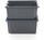 Кутија за складирање Okko Black Tower Box, 13L, 38 x 26 x 18 cm, црна