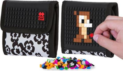 Portofol PIXIE CREW Wallet Me Panel, 13 cm, bardh e zi