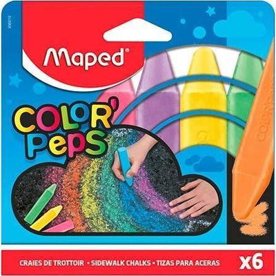 Shkumsa trotuari Maped ColorPeps, set 6 copë, ngjyra të ndezura