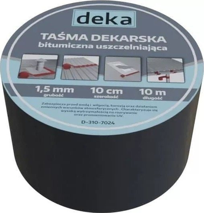 Леплива заптивна лента за кров Deka Alubutyl, 10 cm x 10 m, кафеава