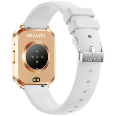 Smartwatch Gravity GT44-1, ekran me prekje, dy rripa, rozë gold