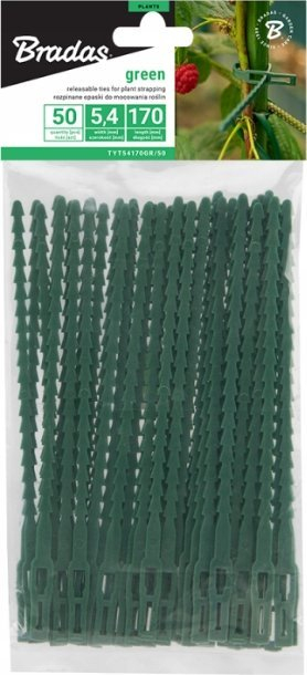 Lidhëse për bimë Bradas TYTS54760GR, 50 copë, 17 cm, jeshile