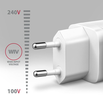 Karikues AXAGON ACU-PQ30, USB-A, USB-C, PD, QC4+, 30W, i bardhë