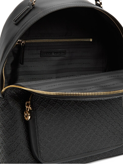 Çantë shpine Tommy Hilfiger Th Daily Mono AW0AW18852, e zezë