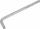 Çelës levë Black Line L-Handle, 1/2", 250mm, argjendt