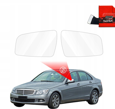 Заштитна фолија за ретровизор GRIZZ ZeroDrop, хидрофобна, за Mercedes Benz C Class W204 Sedan 2007-2011, проѕирна