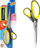 Gërshërë Easy Office 21.5 cm për zyrë, çelik inox, doreza me gomë, gri