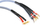 Kabllo altoparlantësh Melodika Cable Spades, 5m, bi wiring, gri
