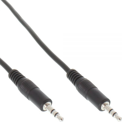 Kabllo audio InLine me Jack 3.5mm 99932G, 2m, stereo, e zezë