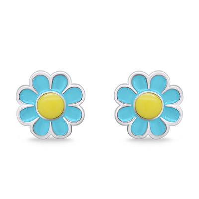 Vathë Brilio Silver Flowers EA710WLB