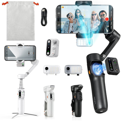 Gimbal Hohem iSteady V3, me tripod edhe selfie stick, i bardhë